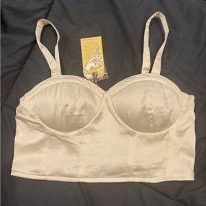Chic Cream Bustier Bra